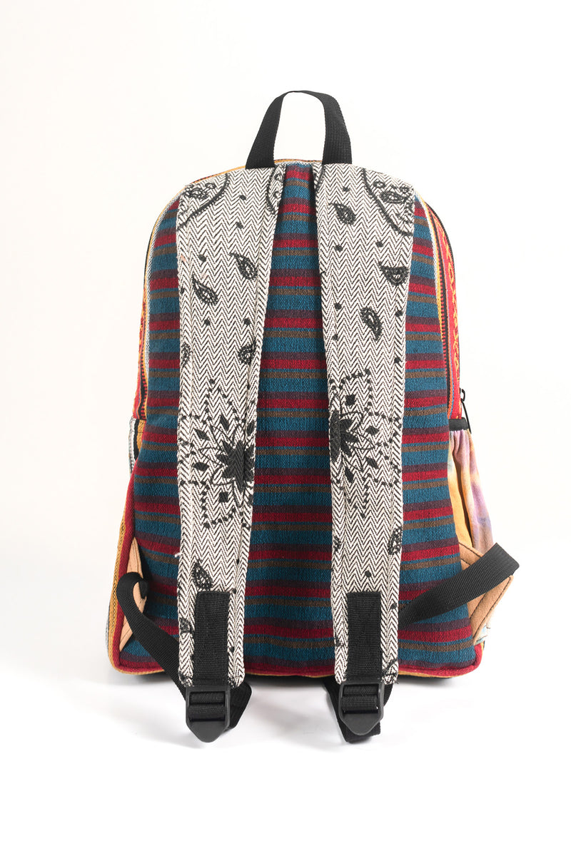 Boho Patchwork Upcycled Backpack