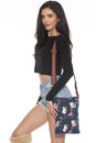 Load image into Gallery viewer, Cat &amp; Flower CrossBody Bag
