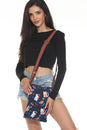 Load image into Gallery viewer, Cat &amp; Flower CrossBody Bag
