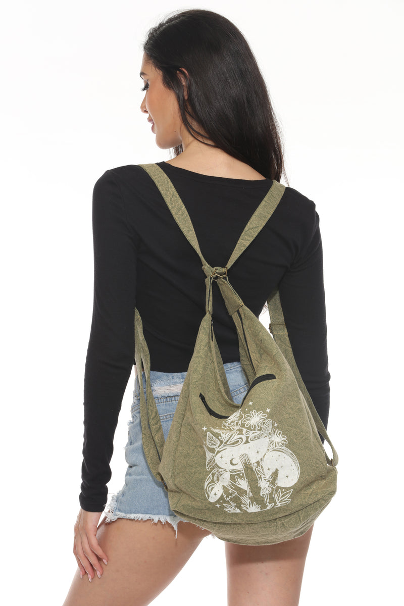 Convertible Backpack Hobo Bag
