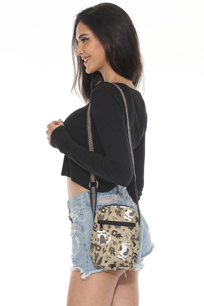 Cat & Flower Passport Travel Bag