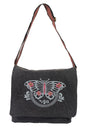 Load image into Gallery viewer, Butterfly Stonewash Canvas Messenger Bag
