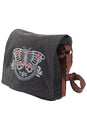 Load image into Gallery viewer, Butterfly Stonewash Canvas Messenger Bag
