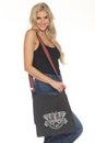 Load image into Gallery viewer, Butterfly Stonewash Canvas Messenger Bag
