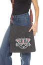 Load image into Gallery viewer, Butterfly Stonewash Canvas Messenger Bag
