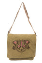 Load image into Gallery viewer, Butterfly Stonewash Canvas Messenger Bag
