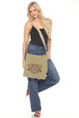 Load image into Gallery viewer, Butterfly Stonewash Canvas Messenger Bag
