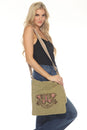 Load image into Gallery viewer, Butterfly Stonewash Canvas Messenger Bag
