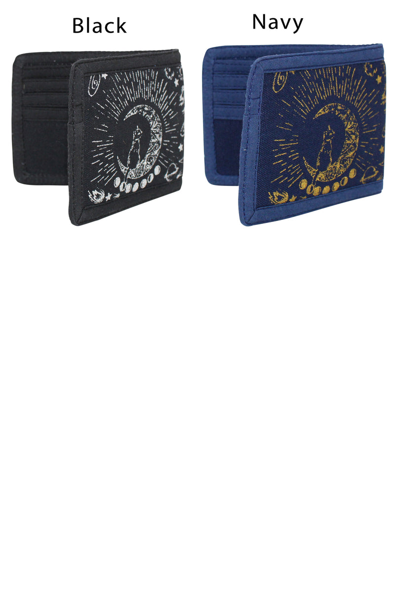 Celestial Moon Cat Wallet