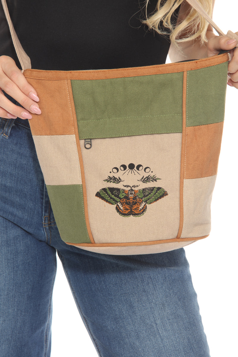 Patchwork Crossbody Canvas bag