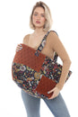 Load image into Gallery viewer, Floral Velvet Weekender Bag
