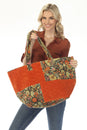 Load image into Gallery viewer, Floral Velvet Weekender Bag
