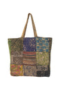 Load image into Gallery viewer, Patchwork Upcycle Tote Bag
