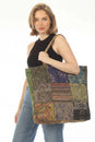 Load image into Gallery viewer, Patchwork Upcycle Tote Bag
