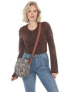 Load image into Gallery viewer, Flower Batik Print Round Bag
