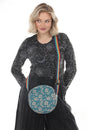 Load image into Gallery viewer, Flower Batik Print Round Bag
