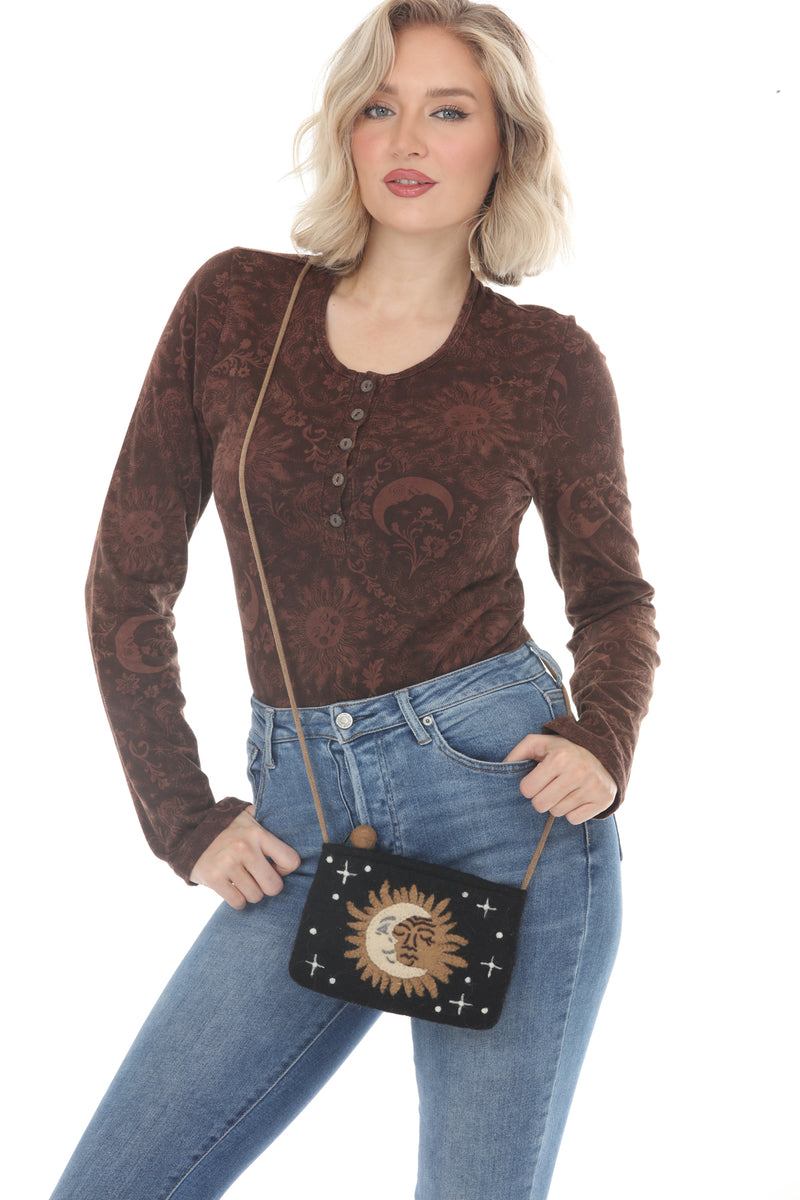 Felt Celestial Mini Shoulder Bag
