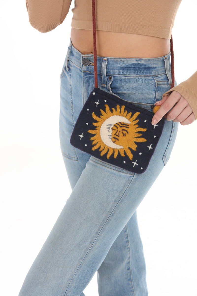 Felt Celestial Mini Shoulder Bag