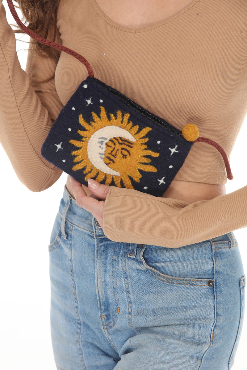 Felt Celestial Mini Shoulder Bag