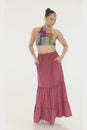 Load and play video in Gallery viewer, Homespun Tiered Maxi Skirt
