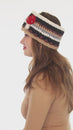 Load and play video in Gallery viewer, Woolen Motif Crocheted Headband
