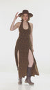 Load and play video in Gallery viewer, Leaf Print Tie Back Maki Dress
