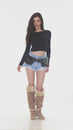 Load and play video in Gallery viewer, Antique Studs Leather Belt Bag
