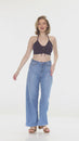 Load and play video in Gallery viewer, Corset Laced Knit Halter Top
