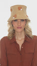 Load and play video in Gallery viewer, Cotton Crochet Applique Bucket Hat

