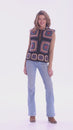 Load and play video in Gallery viewer, Crochet Mandala Fleece Lined Vest 
