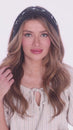 Load and play video in Gallery viewer, Ctn Cable Knit Emb Headband

