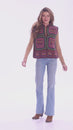 Load and play video in Gallery viewer, Geo Patchwork Crochet Wool Vest

