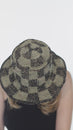 Load and play video in Gallery viewer, Checker Hemp Cotton Crochet Sun Hat
