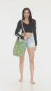 Load and play video in Gallery viewer, Tie Dye Succulent CrossBody Hobo Bag
