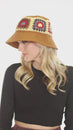 Load and play video in Gallery viewer, Crochet Applique Bucket Hat
