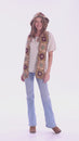 Load and play video in Gallery viewer, Granny Sq Crochet Hooded Scarf

