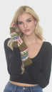 Load and play video in Gallery viewer, Winter Love Fingerless Wool Arm Warmers
