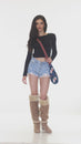 Load and play video in Gallery viewer, Cat &amp; Flower CrossBody Bag
