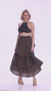 Load and play video in Gallery viewer, Rasta Tiered Maxi Skirt
