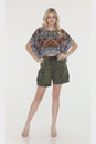 Load and play video in Gallery viewer, Stonewashed Applique Cargo Shorts
