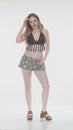 Load and play video in Gallery viewer, Santa Cruz Fringe Beaded Crochet Top
