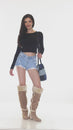 Load and play video in Gallery viewer, Patchwork Crossbody Canvas bag
