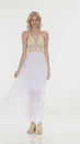 Load and play video in Gallery viewer, Romantic Lace Crochet Maxi Dress
