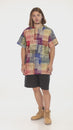 Load and play video in Gallery viewer, Woven Tribal Patch Print Short Sleeve Kurta

