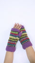 Load and play video in Gallery viewer, Cozy Striped Boho Armwarmer
