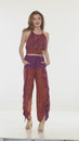 Load and play video in Gallery viewer, Celestial Patchwork Drawstring Pants
