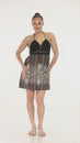 Load and play video in Gallery viewer, Midnight Floral Crochet Halter Dress
