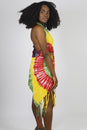 Load image into Gallery viewer, Tie-Dye Fringed Vest with Beads
