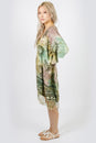 Load image into Gallery viewer, Celestial  Tie-Dye Fringed Poncho
