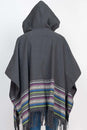 Load image into Gallery viewer, Jacauard Border Hooded Poncho
